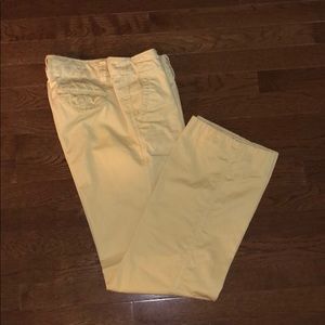 Gap straight fit yellow pant